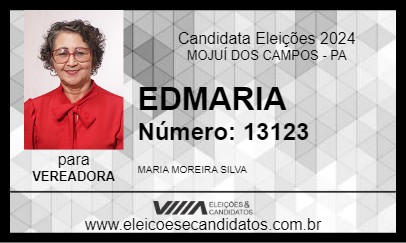 Candidato EDMARIA 2024 - MOJUÍ DOS CAMPOS - Eleições