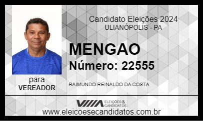 Candidato MENGAO 2024 - ULIANÓPOLIS - Eleições