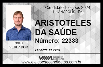 Candidato ARISTOTELES DA SAÚDE 2024 - ULIANÓPOLIS - Eleições