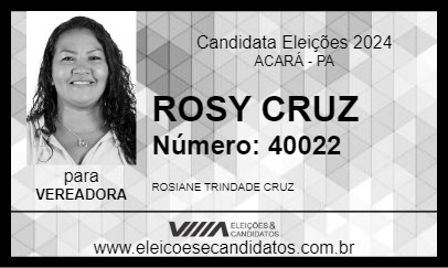 Candidato ROSY CRUZ 2024 - ACARÁ - Eleições