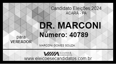 Candidato DR. MARCONI 2024 - ACARÁ - Eleições