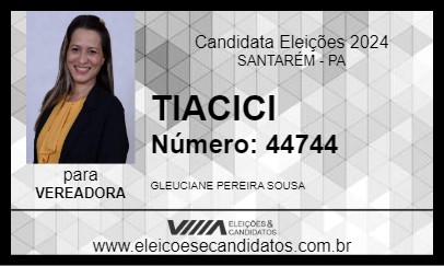 Candidato TIACICI 2024 - SANTARÉM - Eleições