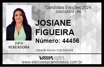 Candidato JOSIANE FIGUEIRA 2024 - SANTARÉM - Eleições