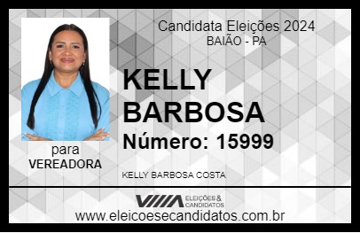 Candidato KELLY BARBOSA 2024 - BAIÃO - Eleições