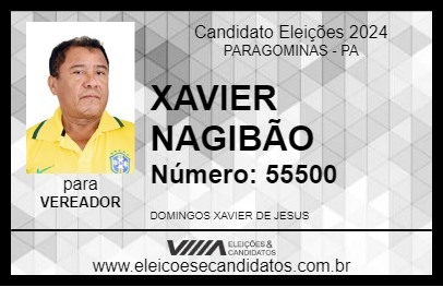 Candidato XAVIER NAGIBÃO 2024 - PARAGOMINAS - Eleições