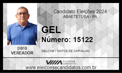 Candidato GEL 2024 - ABAETETUBA - Eleições