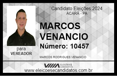 Candidato MARCOS VENANCIO 2024 - ACARÁ - Eleições