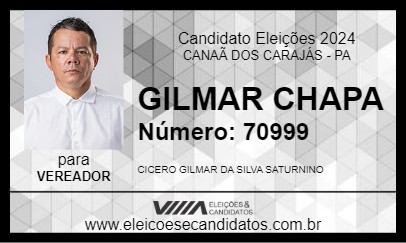 Candidato GILMAR CHAPA 2024 - CANAÃ DOS CARAJÁS - Eleições