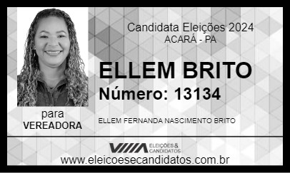 Candidato ELLEM BRITO 2024 - ACARÁ - Eleições