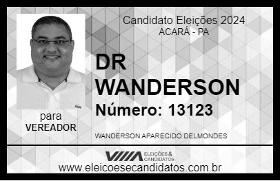 Candidato DR WANDERSON 2024 - ACARÁ - Eleições