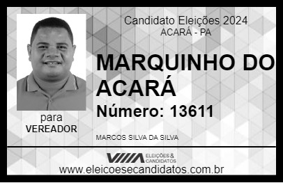 Candidato MARQUINHO DO ACARÁ 2024 - ACARÁ - Eleições