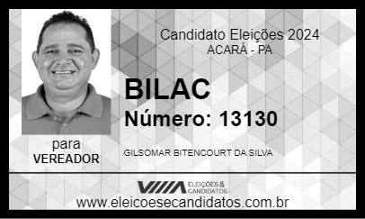 Candidato BILAC 2024 - ACARÁ - Eleições