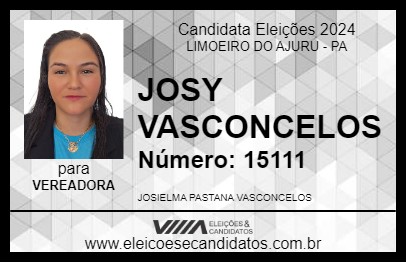 Candidato JOSY VASCONCELOS 2024 - LIMOEIRO DO AJURU - Eleições