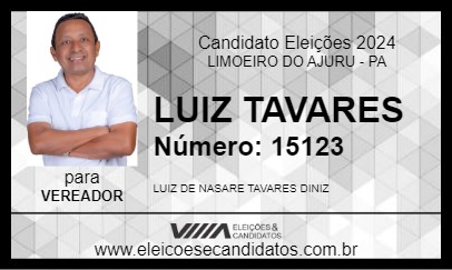 Candidato LUIZ TAVARES 2024 - LIMOEIRO DO AJURU - Eleições