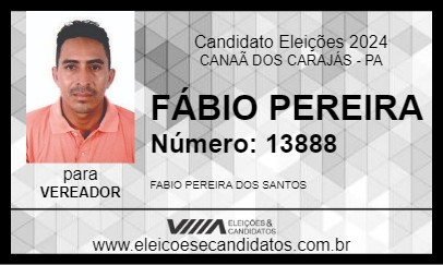 Candidato FÁBIO PEREIRA 2024 - CANAÃ DOS CARAJÁS - Eleições