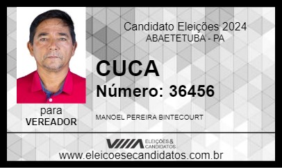 Candidato CUCA 2024 - ABAETETUBA - Eleições