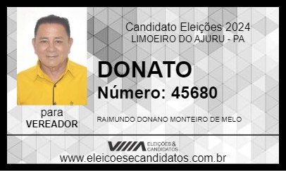 Candidato DONATO 2024 - LIMOEIRO DO AJURU - Eleições