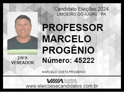 Candidato PROFESSOR MARCELO PROGÊNIO 2024 - LIMOEIRO DO AJURU - Eleições