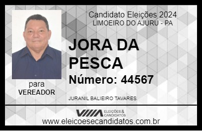 Candidato JORA DA PESCA  2024 - LIMOEIRO DO AJURU - Eleições