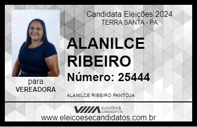 Candidato ALANILCE RIBEIRO 2024 - TERRA SANTA - Eleições