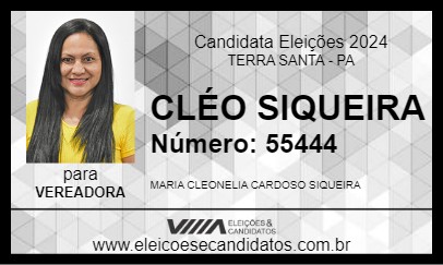 Candidato CLÉO SIQUEIRA 2024 - TERRA SANTA - Eleições