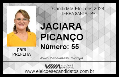 Candidato JACIARA PICANÇO 2024 - TERRA SANTA - Eleições