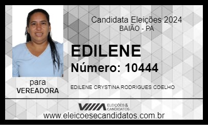 Candidato EDILENE 2024 - BAIÃO - Eleições