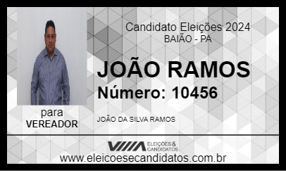 Candidato JOÃO RAMOS 2024 - BAIÃO - Eleições