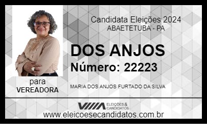 Candidato DOS ANJOS 2024 - ABAETETUBA - Eleições