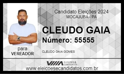 Candidato CLEUDO GAIA 2024 - MOCAJUBA - Eleições