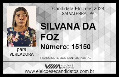 Candidato SILVANA DA FOZ 2024 - SALVATERRA - Eleições