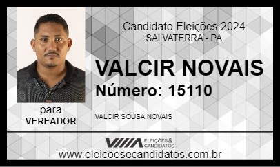 Candidato VALCIR NOVAIS 2024 - SALVATERRA - Eleições