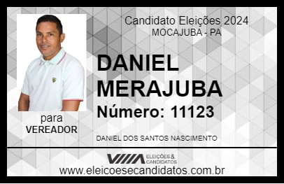 Candidato DANIEL MERAJUBA 2024 - MOCAJUBA - Eleições