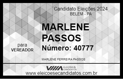 Candidato MARLENE PASSOS 2024 - BELÉM - Eleições