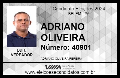 Candidato ADRIANO OLIVEIRA 2024 - BELÉM - Eleições