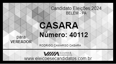 Candidato CASARA 2024 - BELÉM - Eleições