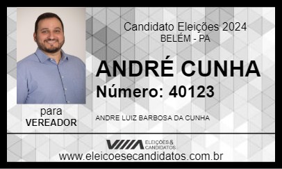 Candidato ANDRÉ CUNHA 2024 - BELÉM - Eleições