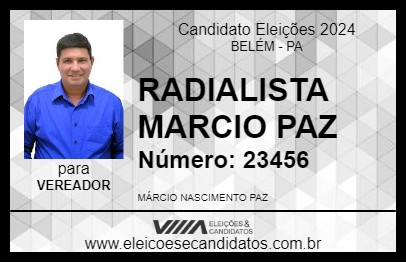 Candidato RADIALISTA MARCIO PAZ 2024 - BELÉM - Eleições