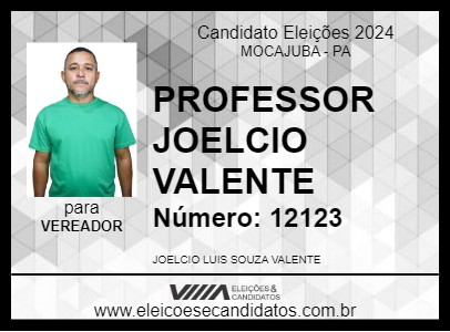 Candidato PROFESSOR JOELCIO VALENTE 2024 - MOCAJUBA - Eleições