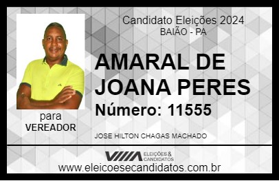 Candidato AMARAL DE JOANA PERES 2024 - BAIÃO - Eleições