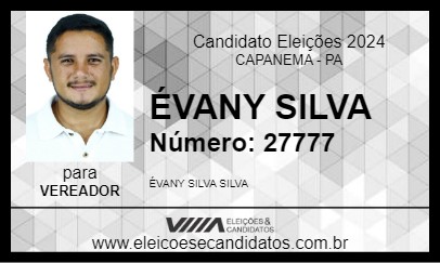 Candidato ÉVANY SILVA 2024 - CAPANEMA - Eleições