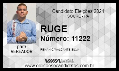 Candidato RUGE 2024 - SOURE - Eleições