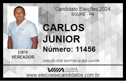 Candidato CARLOS JUNIOR 2024 - SOURE - Eleições