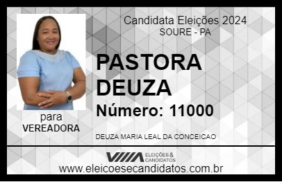 Candidato PASTORA DEUZA 2024 - SOURE - Eleições