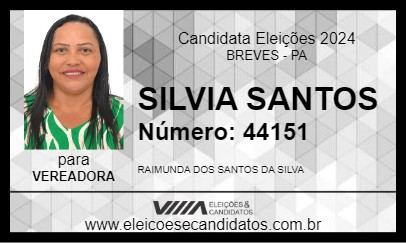 Candidato SILVIA SANTOS 2024 - BREVES - Eleições