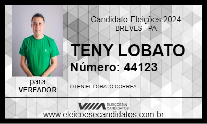 Candidato TENY LOBATO 2024 - BREVES - Eleições