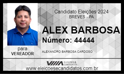 Candidato ALEX BARBOSA 2024 - BREVES - Eleições