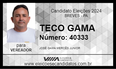 Candidato TECO GAMA 2024 - BREVES - Eleições