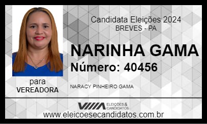 Candidato NARINHA GAMA 2024 - BREVES - Eleições