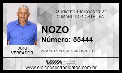 Candidato NOZO 2024 - CUMARU DO NORTE - Eleições